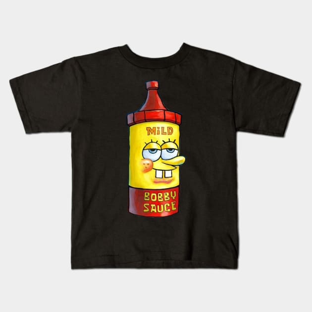 Mild Bobby Sauce Kids T-Shirt by artsylab